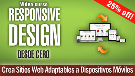 curso responsive 25 descuento